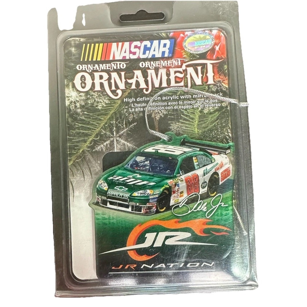 Dale Earnhardt Jr. #88 JR Nation NASCAR Ornament – WinCraft 2008 –Sealed Acrylic